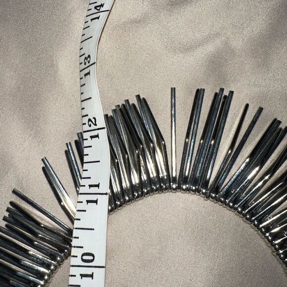 Gothic Statement piece Unique silver 3 d necklace - Picture 11 of 14